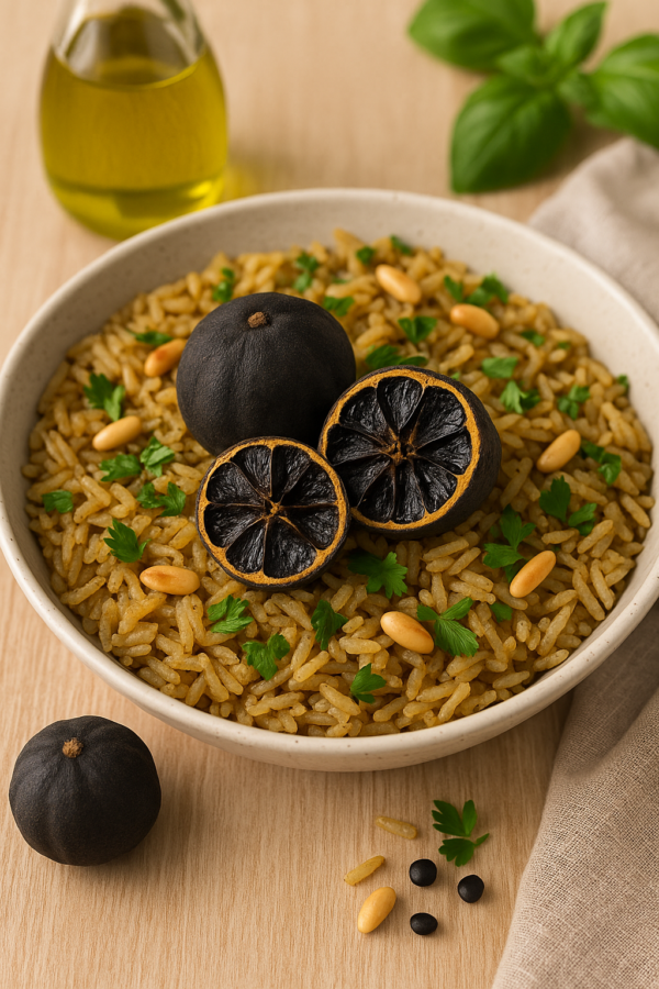 Citron noir Citron noir séché